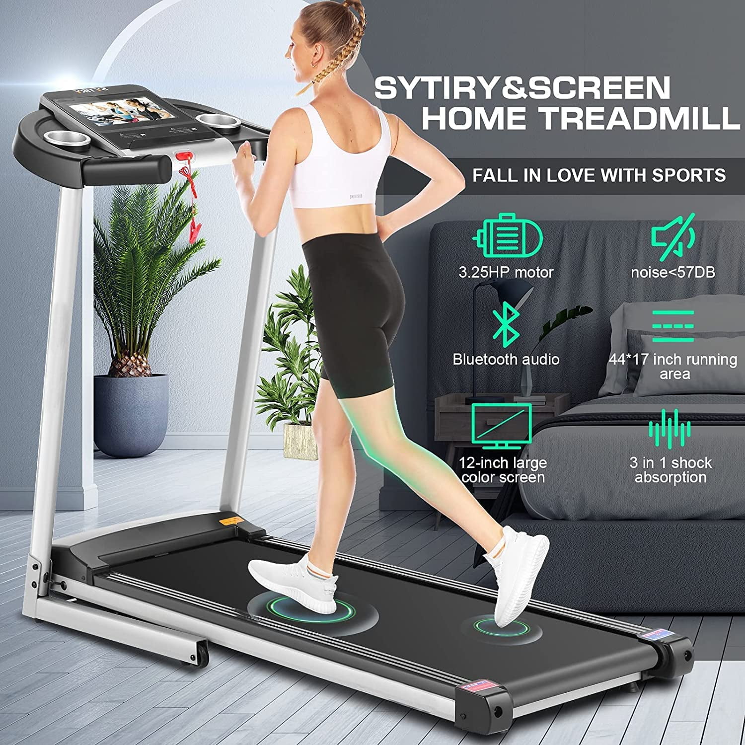 Buy Treadmill with 10 HD TV Movie Touchscreen and 3D Virtual Sports
