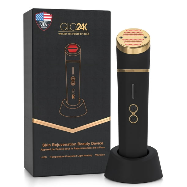 Beauty Device GLO24K - Luz roja para rostro y cuello con vibración