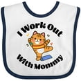 thumbnail image 3 of Inktastic Work out with Mommy Exercise Boys or Girls Baby Bib, 3 of 4