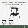 thumbnail image 1 of Juego de mesa y sillas tácticas portátiles de plástico ro para acampar al aire libre, picnic, juego de mesa de comedor pl..., 1 of 4