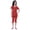 Red, variant on Moomaya Womens Nightwear Set Capri Cotton Sleepwear 2 Pcs Nightdresses