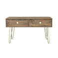 thumbnail image 6 of SYNGAR Modern TV Stand for TVs up to 46 Inches, Farmhouse Wood TV Console Table Stand, Home Living Room Entertainment Center with Open Storage Shelves and Cable Management, Espresso, D8670, 6 of 10