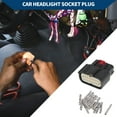 thumbnail image 3 of Conector de faro de automóvil a prueba de agua de 16 pines Unique Bargains para Ford Mondeo 1 juego negro, 3 of 6
