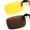Yellow night vision/Brown, variant on TINHAO 2 Pairs Clip On Sunglasses Flip Up Day&Night Driving Glasses UV400 Anti Glare Over Prescription Glasses