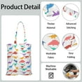 thumbnail image 5 of World Tote Bag – Print Dino Design Canvas Bag for Dinosaur Lovers, 5 of 7