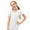 White, variant on GYRATEDREAM Girls GYM Workout Short Sleeve Breathable T-Shirts for Athletic Yoga Running Dancing Tee Tops for 5-12 Years