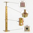 thumbnail image 4 of Conector de suelo ajustable Hocamel, paquete de 4 unidades, 19 a 36 cm, capacidad de 2000 kg, 4 of 7