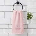 thumbnail image 2 of Unique Bargains Ultra Soft Cotton Hand Towel with Cute Embroidery Pink 1pc, 2 of 5