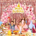 thumbnail image 3 of 2 Pack Tinsel Curtain Party Backdrop, 3.2 ft x 9.8 ft Metallic Foil Tinsel Fringe Backdrop Door Fringe for Birthday Graduation Wedding Party Photo Backdrop, 3 of 7