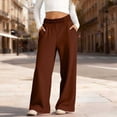 thumbnail image 6 of RQYYD Girls Wide Leg Sweatpants Oversized Baggy Elastic Waisted Sweat Pants Straight Leg Athletic Trousers with Pockets, 6 of 8