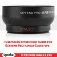 thumbnail image 6 of Opteka 58mm 0.43X HD Professional Super Wide Angle Lens with Macro For Canon EOS DSLR Cameras, 6 of 8