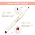 thumbnail image 4 of QIBEST 2 en 1 lápiz labial mate delineador de labios impermeable maquillaje tinte de contorno Sexy rojo delineador de labios de larga duración lápiz cosmético, 4 of 5