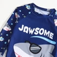thumbnail image 6 of TOWED22 Baby Boys Swim Set Short/Long Sleeve Rash Guard Set for Toddler Boys Two Piece Bathing Suits Swimwear(Dark Blue,6-7 Y), 6 of 7