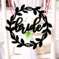 thumbnail image 6 of Bride and Groom Chair Signs - Mr and Mrs Chair Signs for Wedding, Bride Chair Decor, Rustic Wooden Hollow Out Decorative Wedding Signs, 6 of 7