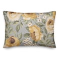 thumbnail image 2 of Creative Products Yellow Flowers Gray 14 x 20 Indoor / Outdoor Pillow, 2 of 3