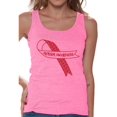 thumbnail image 1 of Awkward Styles Autism Awareness Red Ribbon Support Unique Graphic Tank Tops, 1 of 4