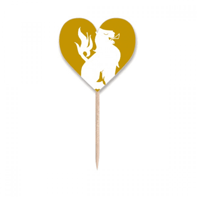 Ferocious Ability Supernatural Animals Squat Abroad Toothpick Flags Heart Lable Cupcake Picks