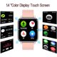 thumbnail image 4 of Smartwatch Pulsera Inteligente,XGeek Reloj Deportivo Pantalla Táctil Completa de 1.4 Pulgadas,Impermeable IPX7,Sueño,Podómetro,Relojes Deportes GPS Monitor de Pasos, Mujeres. XGeek XGeek P22, 4 of 7