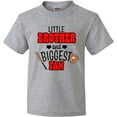 thumbnail image 3 of Inktastic Little Brother and Biggest Fan Baseball Glove and Bat Youth T-Shirt, 3 of 5