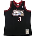 thumbnail image 3 of Philadelphia 76ers Allen Iverson Autographed Black Auth Mitchell & Ness 1997-98 HWC Swingman Jersey Size XL Beckett BAS Witness 245732, 3 of 5