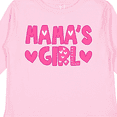 thumbnail image 4 of Inktastic Mama's Girl Pink with Hearts Girls Long Sleeve Toddler T-Shirt, 4 of 5