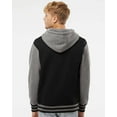 thumbnail image 3 of Independent Trading Co. Heavyweight Varsity Full-Zip Hooded Sweatshirt, 3 of 5