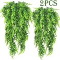 thumbnail image 2 of Hojas de helecho persa para decoración de habitación, plantas artificiales colgantes, hierba de hoja de plástico, fiesta de boda, pared, balcón, guirnalda, 2 of 4