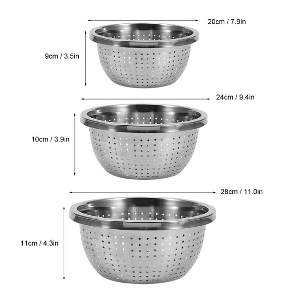 Juego De Tamiz De Arroz De Acero Inoxidable, Utensilio De Limpieza De Cocina Para Uso Doméstico
