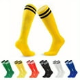 thumbnail image 2 of 6 Pairs Youth Striped Athletic Calf Tube Socks Breathable Athletic Socks for Running Hiking Basketball, 2 of 6