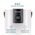 thumbnail image 2 of Homedics® 2-in-1 Air Purifier & Humidifier, with Digital Auto adjusting Humidistat, Color-Coded Indicator, 2 of 8