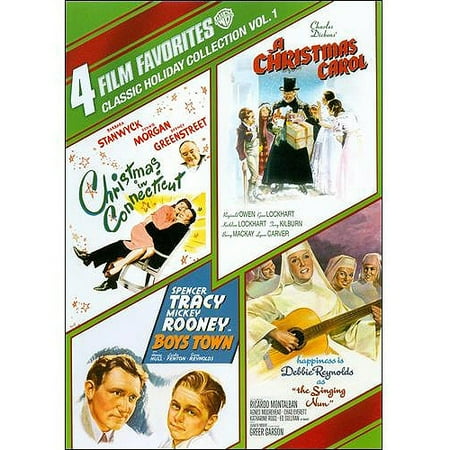 4 Film Favorites: Classic Holiday Collection, Vol. 1 - Boys Town / A Christmas Carol (1938) / Christmas In Connecticut (1945) / The Singing Nun