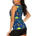 thumbnail image 3 of Haiem Dinosaur In Space Workout Tank Tops for Women, Athletic Sports Slim-Fit Tank Tops, Compression Sleeveless Dry Fit Shirts,Athletic Shirt-XX-Large, 3 of 9