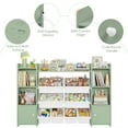 thumbnail image 5 of Homfa Kids Toy Organization Cube Bookcase with 8 Bin, 2 Door Toy Storage Organizer Bookshelf for Children Room Playroom, Green, 5 of 6