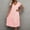 Pink, variant on Women's Ice Silk V Neck Nightgown Short Sleeve Cooling Sleep Dress Lightweight Breathable Summer Lounge Nightshirt Elegant Soft Casual Homewear Sleepwear for Women