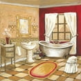 thumbnail image 2 of Gorham, Gregory 12x12 Gold Ornate Wood Framed with Double Matting Museum Art Print Titled - Florentine Bath, 2 of 4