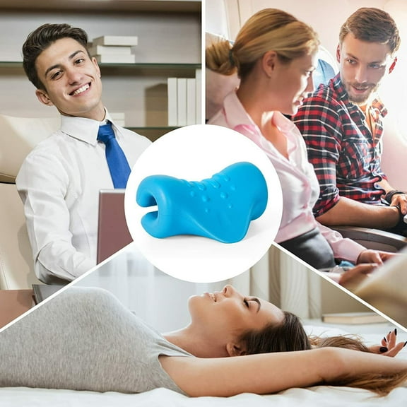Neck Shoulder Relaxer for Pain Relief Cervical Spine Alignment Neck Stretcher