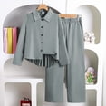 thumbnail image 5 of Lmnyox Teen Kid's 2 Pieces Suit Sets Blazers and Wide Leg Pants Sets Dress Clothing Sets for 7-15 Years, 5 of 6