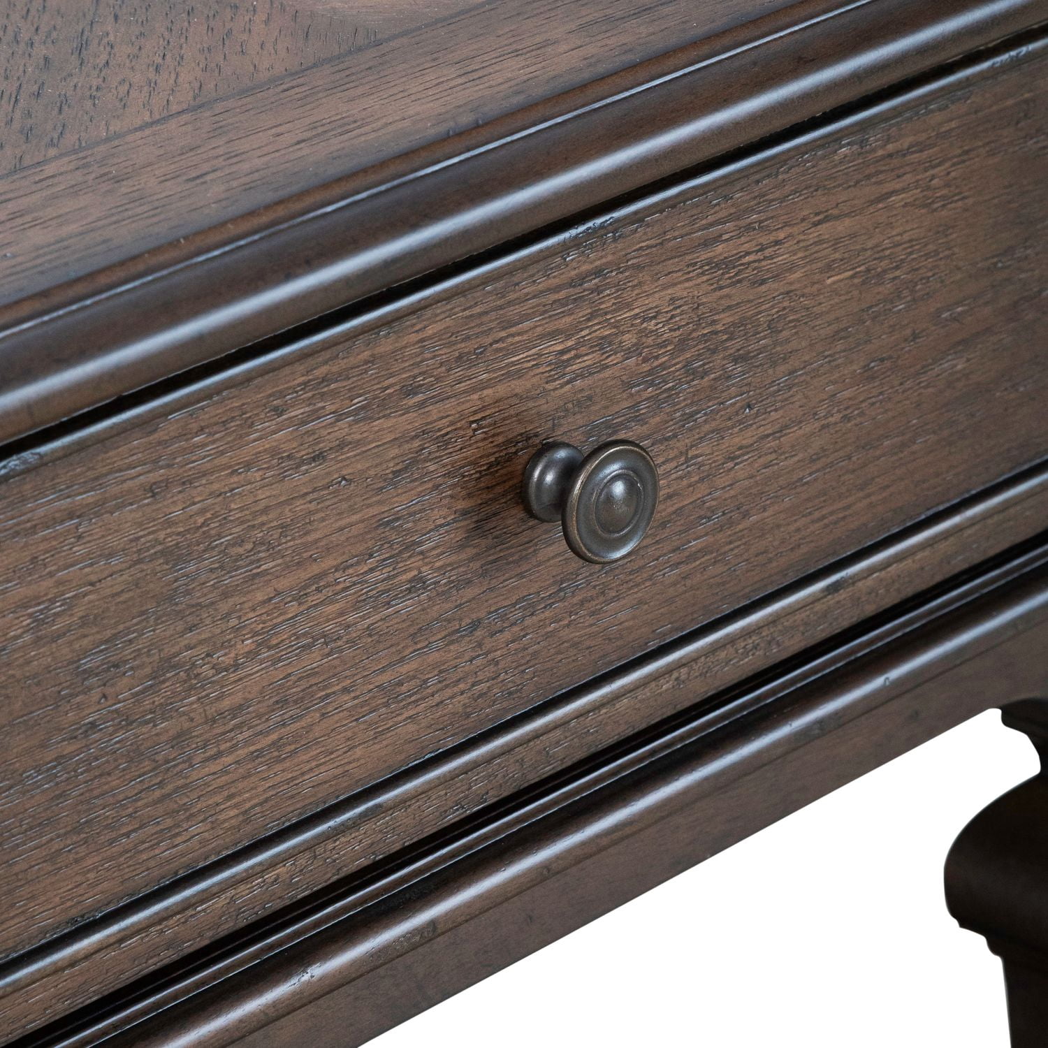 Liberty Furniture Providence Park Drawer End Table for Living Room - Chateau Brown