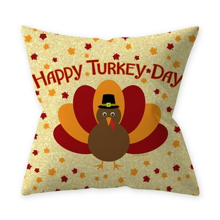 Thanksgivin Pumpkin Throw Pillow Cover Pillowcases Decorative Sofa
