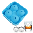 thumbnail image 1 of Moldes para hacer bolas de hielo para cóctel de whisky, fabricante de cubitos de hielo redondos artesanales para congelador de fácil liberación Vhermosa Utensilios de Cocina, 1 of 5
