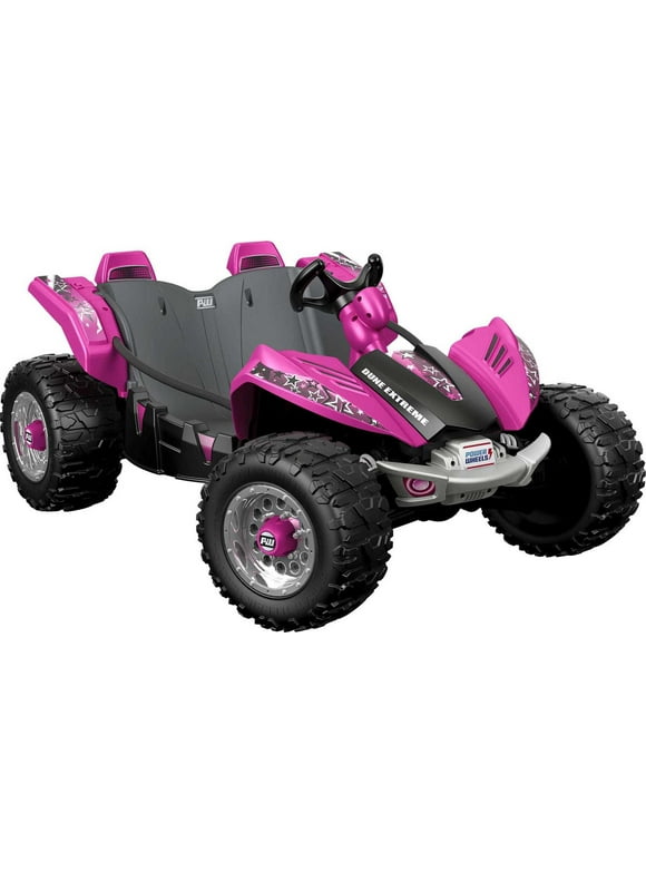 Power Wheels Dune Racer Extreme Battery-Powered Ride-on Vehicle with Charger, Pink, 12 V, Max Speed: 5 mph