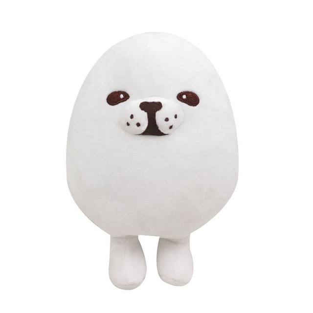 Juguete de peluche de huevo MACHAO figura de perro Kawaii blanco 23*16cm