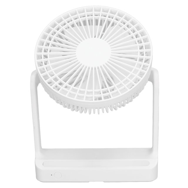 Ventilador portátil Jadeshay con luz nocturna y 3 velocidades, ventilador de escritorio, carga USB