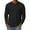 08# Black, variant on Mens Long Sleeve Shirts Crew Neck Thermal T-Shirt Thick Pullover Basic Tops Casual Comfortable Sweatshirt 4XL Polyester