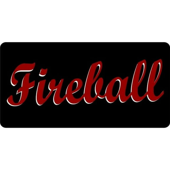 Fireball Photo License Plate