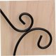 thumbnail image 3 of unbranded Soporte De Hierro Negro Para Exhibir Platos Cuadros Y Con Curvo Decorativo, 3 of 8