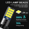 thumbnail image 4 of 2pcs H3 H27 881 880 Fog Lights LED Bulb Super Bright Car Fog Lights Day Driving Running Light 12V 6000K White Blue Yellow Green, 4 of 5