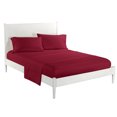 thumbnail image 2 of Topcobe Solid Color Bed Sheet Set for Adults Teens, Queen Size Wine Red, 2 of 4