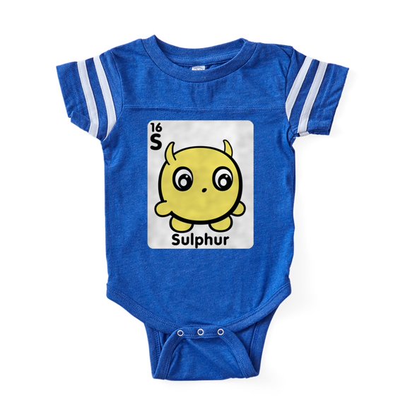 CafePress - Cute Element Sulphur S - Cute Infant Baby Football Bodysuit