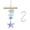 Purple, variant on Yihuala Wind Chimes,Handmade Wooden Wind Chimes Hanging Decoration for Garden,Patios, Balconys Yard Lawns